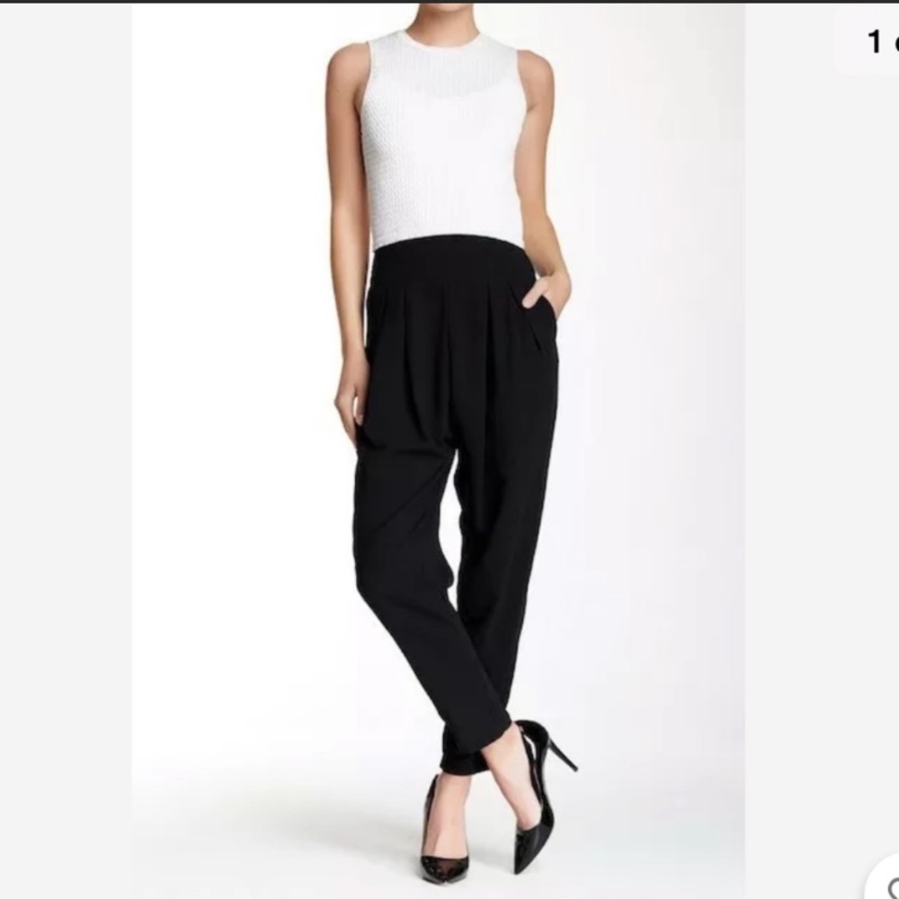 VERTIGO Black Drop Crotch Slacks Size M